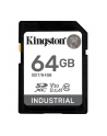 KINGSTON 64GB SDXC Industrial -40C to 85C C10 UHS-I U3 V30 A1 pSLC - nr 10