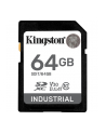 KINGSTON 64GB SDXC Industrial -40C to 85C C10 UHS-I U3 V30 A1 pSLC - nr 13