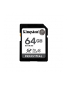 KINGSTON 64GB SDXC Industrial -40C to 85C C10 UHS-I U3 V30 A1 pSLC - nr 15