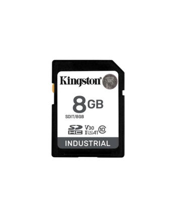 KINGSTON 8GB SDHC Industrial -40C to 85C C10 UHS-I U3 V30 A1 pSLC