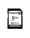 KINGSTON 8GB SDHC Industrial -40C to 85C C10 UHS-I U3 V30 A1 pSLC - nr 8