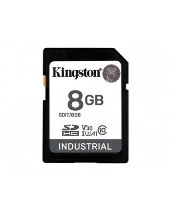 KINGSTON 8GB SDHC Industrial -40C to 85C C10 UHS-I U3 V30 A1 pSLC
