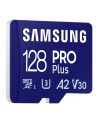 SAMSUNG PRO Plus microSD 128GB Up to 180MB/s Read and 130MB/s Write speed with Class 10 4K UHD incl. Card reader 2023 - nr 10