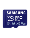SAMSUNG PRO Plus microSD 128GB Up to 180MB/s Read and 130MB/s Write speed with Class 10 4K UHD incl. Card reader 2023 - nr 1