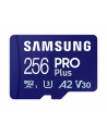 SAMSUNG PRO Plus microSD 256GB Up to 180MB/s Read and 130MB/s Write speed with Class 10 4K UHD incl. Card reader 2023 - nr 1