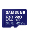 SAMSUNG PRO Plus microSD 512GB Up to 180MB/s Read and 130MB/s Write speed with Class 10 4K UHD incl. Card reader 2023 - nr 10