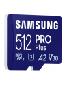 SAMSUNG PRO Plus microSD 512GB Up to 180MB/s Read and 130MB/s Write speed with Class 10 4K UHD incl. Card reader 2023 - nr 12