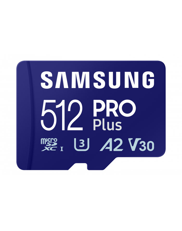 SAMSUNG PRO Plus microSD 512GB Up to 180MB/s Read and 130MB/s Write speed with Class 10 4K UHD incl. Card reader 2023 główny