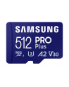 SAMSUNG PRO Plus microSD 512GB Up to 180MB/s Read and 130MB/s Write speed with Class 10 4K UHD incl. Card reader 2023 - nr 22