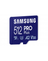 SAMSUNG PRO Plus microSD 512GB Up to 180MB/s Read and 130MB/s Write speed with Class 10 4K UHD incl. Card reader 2023 - nr 32