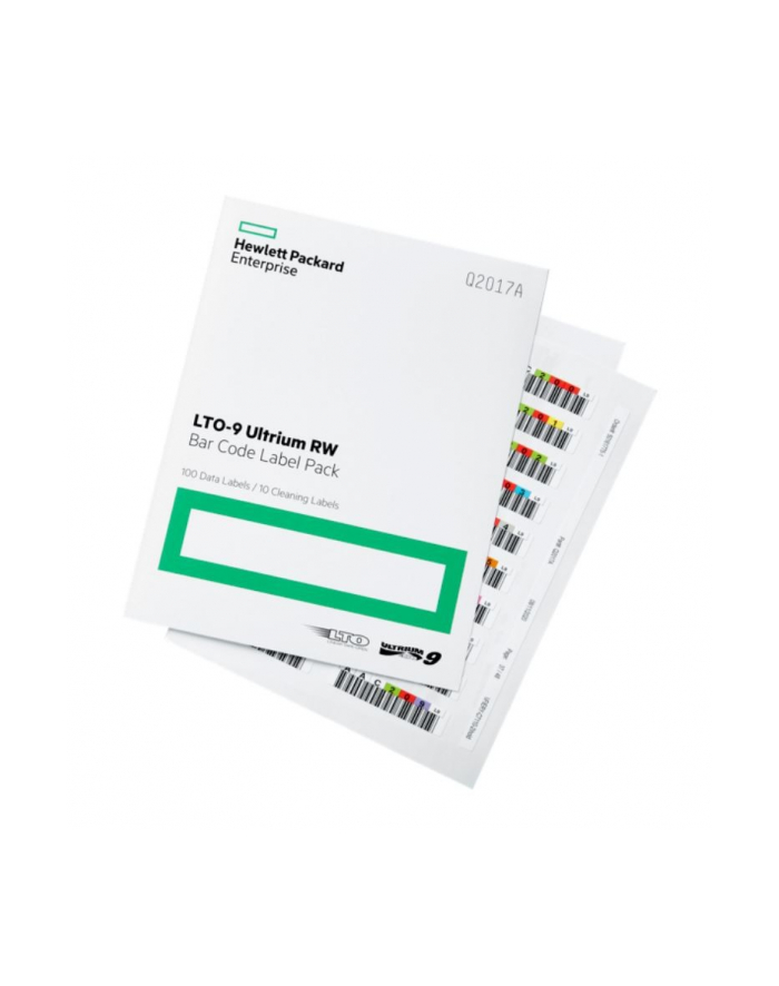 hewlett packard enterprise Pakiet etykiet z kodami kreskowymi HPE LTO-9 Ultrium RW Q2017A główny
