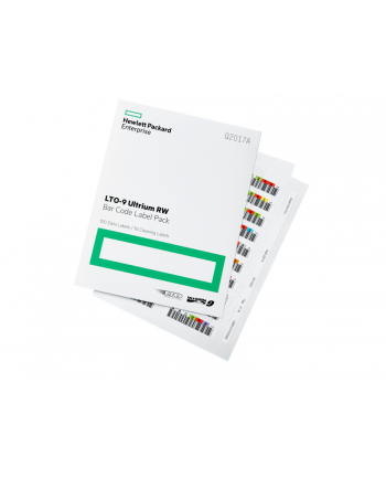 hewlett packard enterprise Pakiet etykiet z kodami kreskowymi HPE LTO-9 Ultrium RW Q2017A nr 1