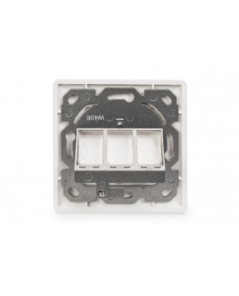 DIGITUS Leerdose Keystone Module,3xRahmen 80x80mm+Zentralp.