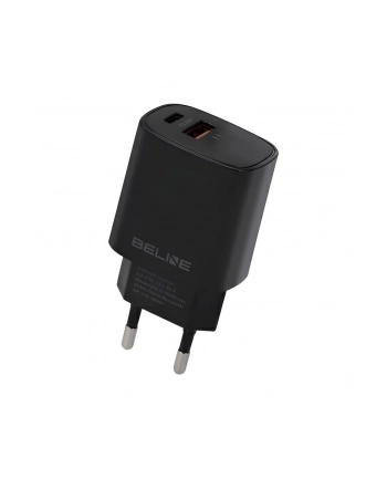 beline Ładowarka sieciowa 20W USB-C + USB-A czarna