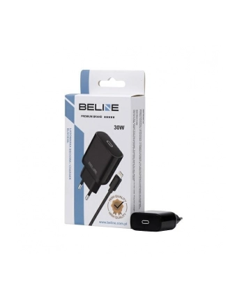 beline Ładowarka sieciowa 30W USB-C + kabel lightning, czarna