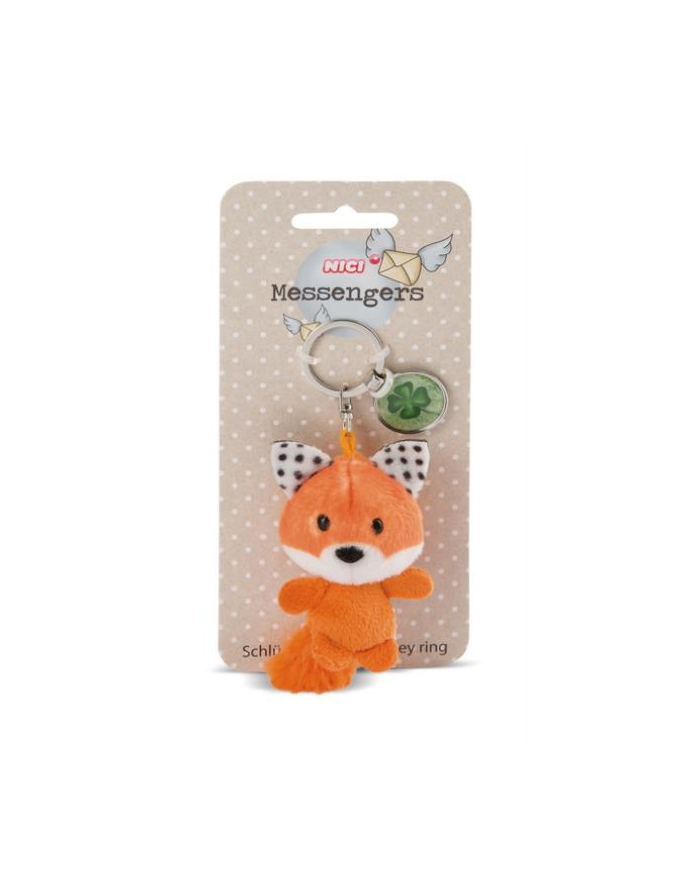 NICI 47534 Brelok pluszowy Lis 7cm z zawieszką Koniczyna główny