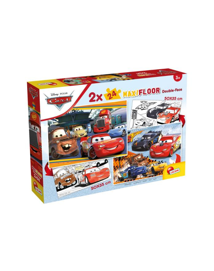 lisciani giochi Puzzle podłogowe dwustronne 2x24el Maxi Floor Cars LISCIANI 91713 główny