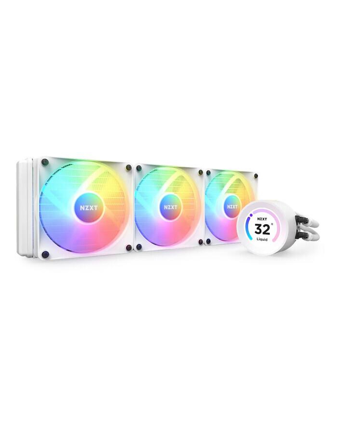 nzxt Chłodzenie wodne Kraken Elite 360 RGB LCD Białe główny