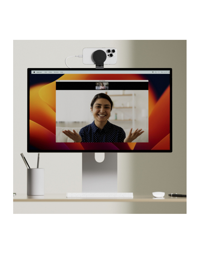 belkin Uchwyt magnetyczny iPhone do monitora czarny główny