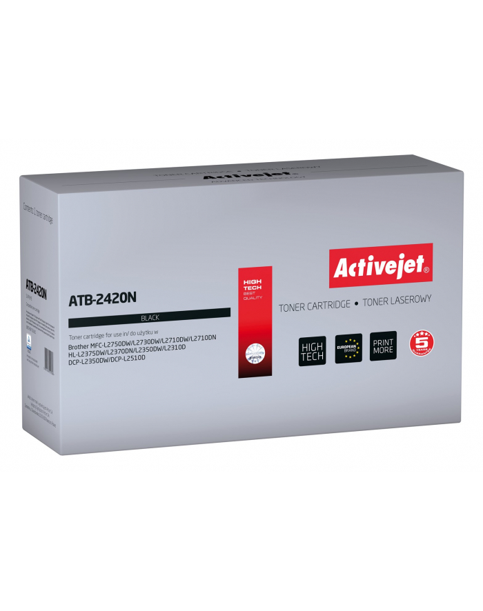 Toner Activejet ATB-2420N (zamiennik Brother TN-2420A; Supreme; 3000 stron; czarny) główny