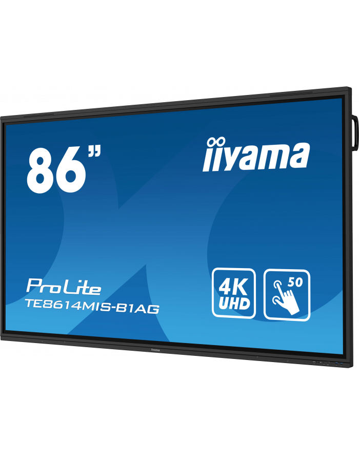 iiyama Monitor wielkoformatowy 85.6 cali TE8614MIS-B1AG INFRARED,50pkt,VA,4K,7H,WiFi,MIC,USB-C główny