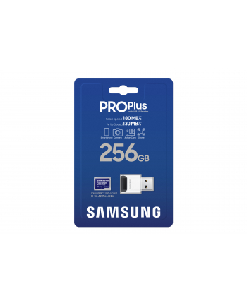 samsung Karta pamięci microSD PRO+ MB-MD256SB/WW 256GB + czytnik