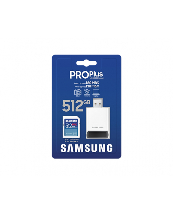 samsung Karta pamięci SD PRO Plus MB-SD512SB/WW 512GB + czytnik