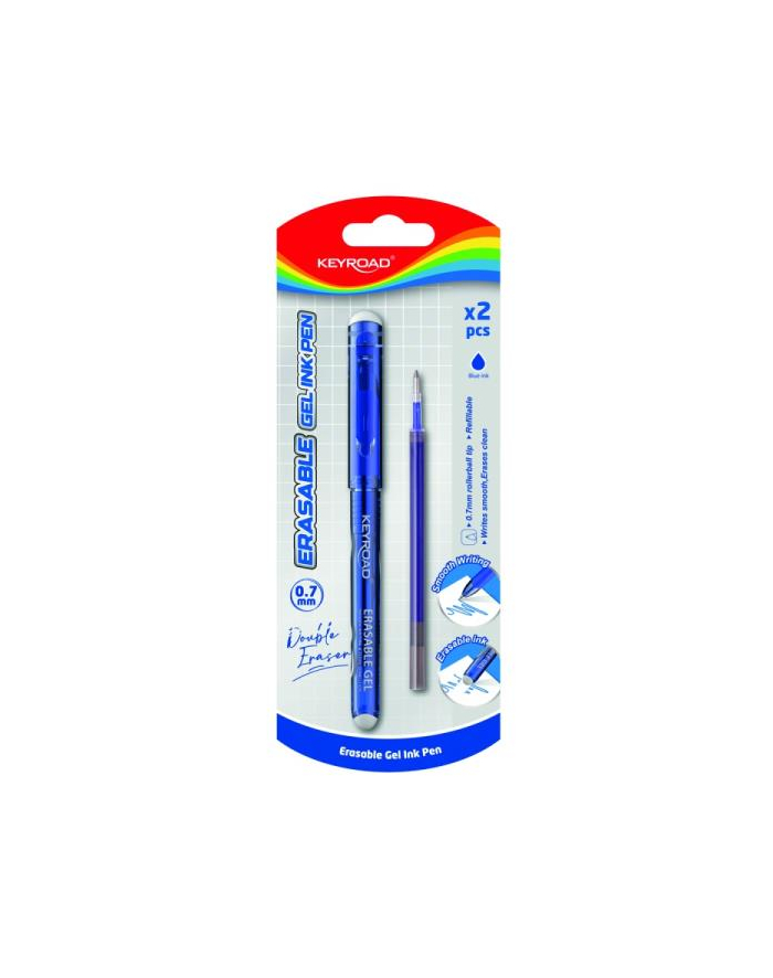 pbs connect Długopis wymazywalny KEYROAD 0,7mm plus wkład zapas niebieski blister główny