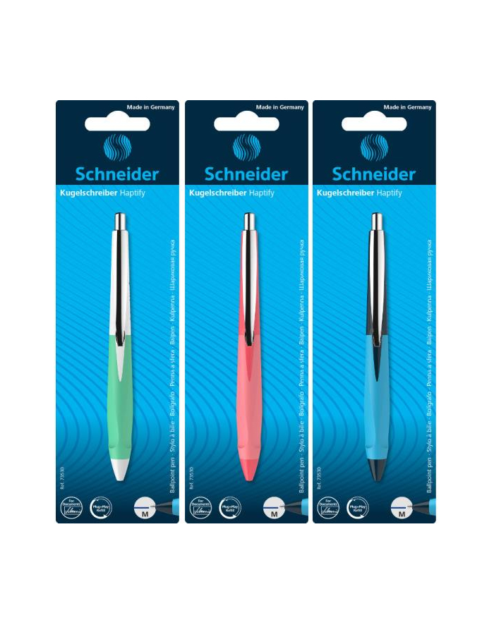 pbs connect Długopis automatyczny SCHNEID-ER Haptify, M, blister, mix kolorów główny