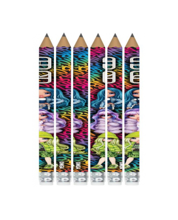 astra Ołówki grafitowe trójkątne HB Rainbow High p36 cena za 1 szt