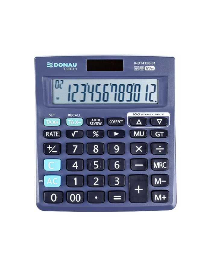 pbs connect Kalkulator Donau Tech K-DT4128 12 cyfr 140x122x30mm czarny główny