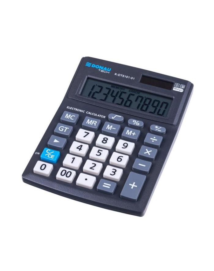 pbs connect Kalkulator Donau Tech Office K-DT5101 10 cyfr funkcja pierwiastka 137x101x30mm czarny główny