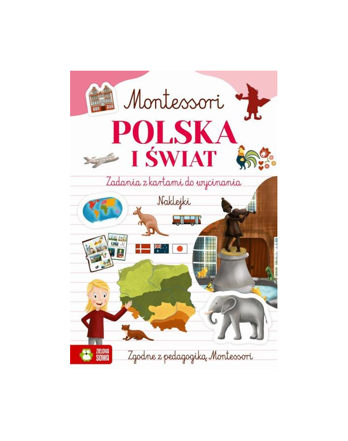 zielona sowa Książeczka Montessori. Polska i świat główny