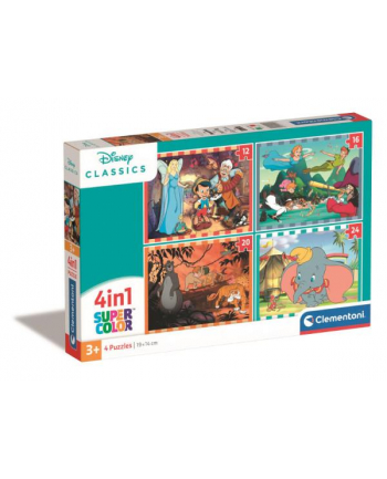 Clementoni Puzzle 4w1 Disney Classic 21523