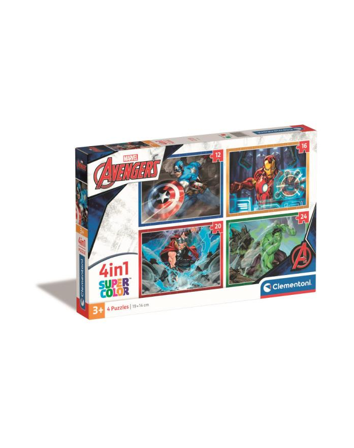 Clementoni Puzzle 4w1 Avengers Marvel 21525 główny