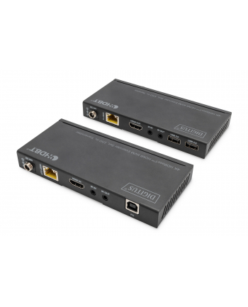 digitus Przedłużacz/Extender HDMI 4K 60Hz 150m po skrętce Cat.6A/7/8 HDBaseT HDCP2.2 IR EDID PoC, zestaw