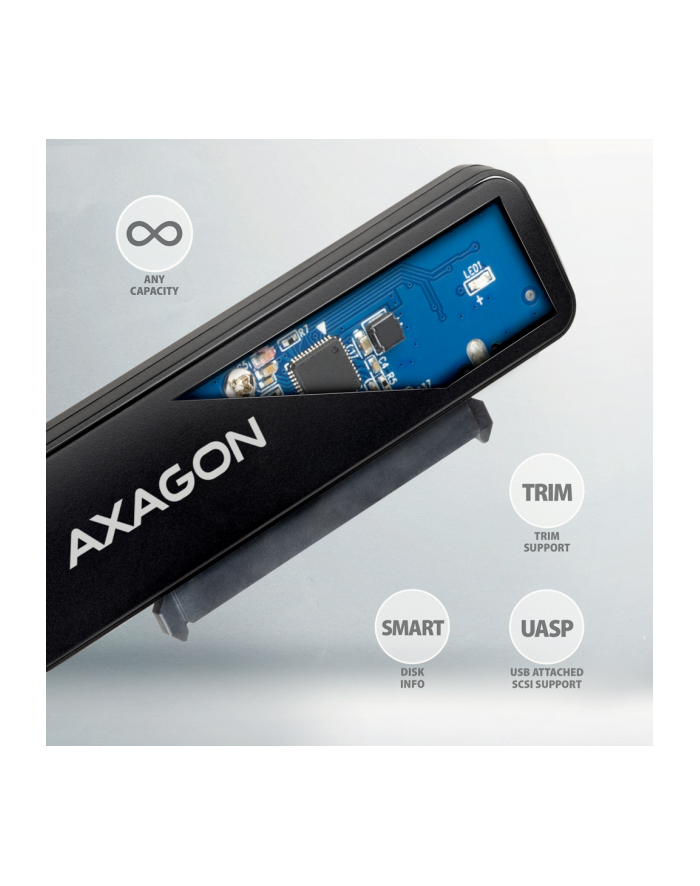 axagon ADSA-FP2C Adapter USB-C 5Gbps SATA 6G 2.5' HDD/SSD FASTPort2 główny