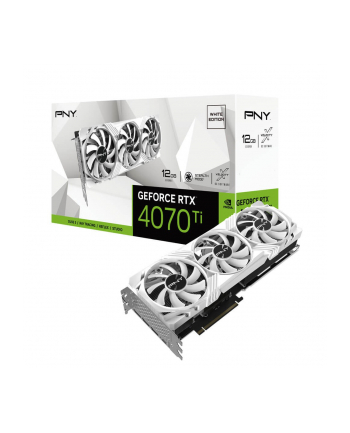 pny Karta graficzna GeForce RTX 4070 Ti 12GB LED Verto biała