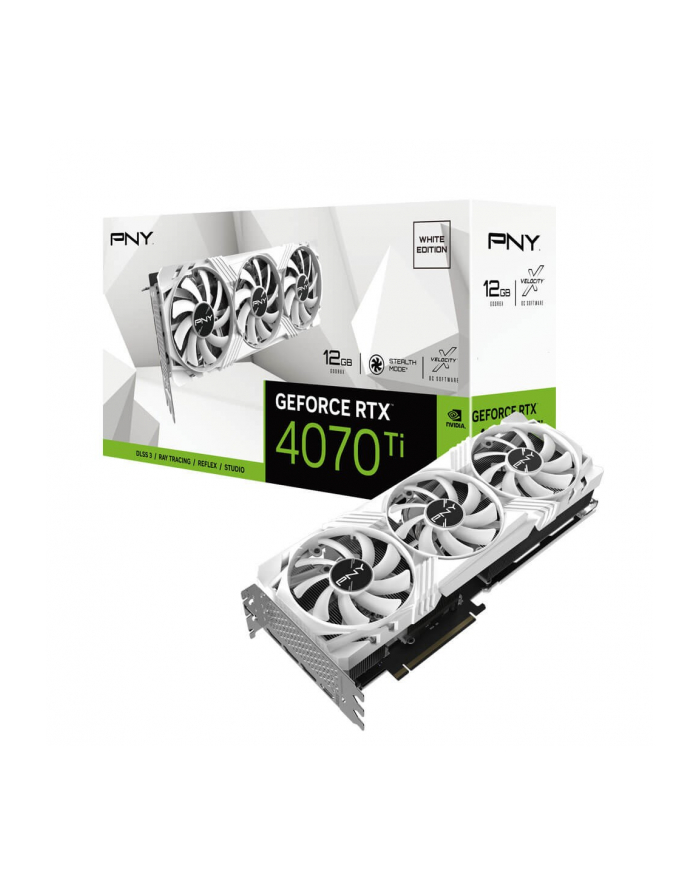 pny Karta graficzna GeForce RTX 4070 Ti 12GB LED Verto biała główny