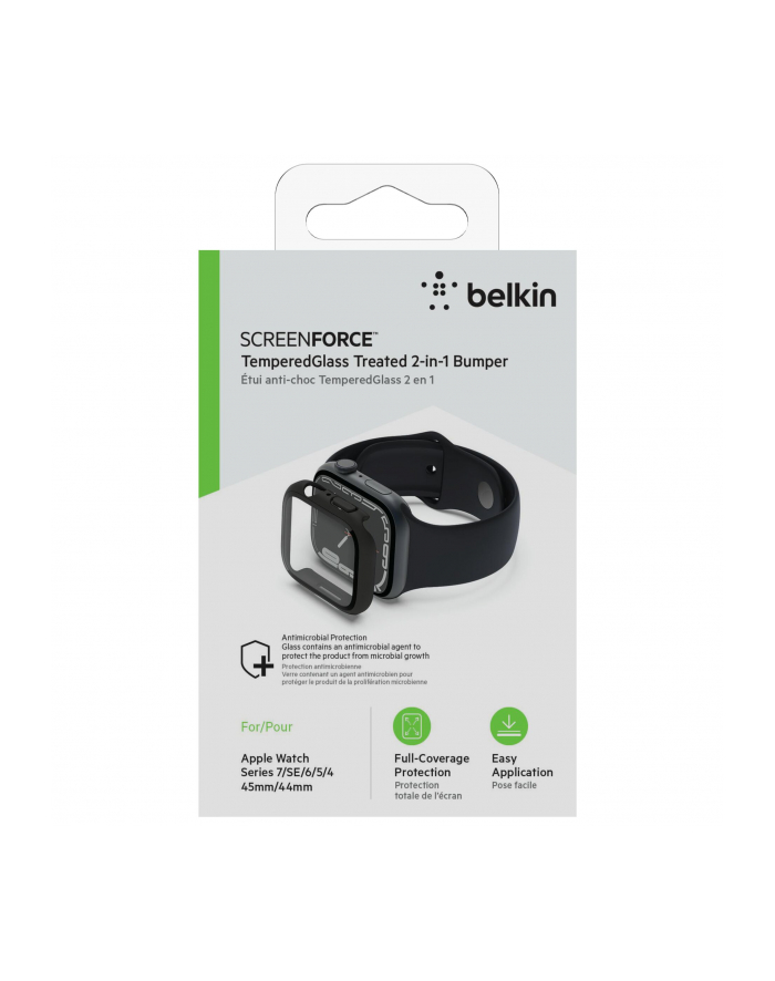 belkin Osłona ScreenForce AW 8/7/SE/6/5/4 44/45mm czarna główny