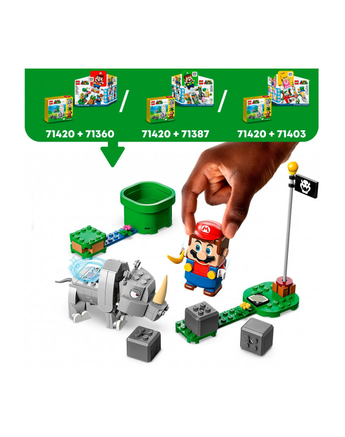 LEGO 71420 SUPER MARIO Nosorożec Rambi - zestaw zmieniający p4 główny