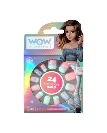 Zestaw samoprzylepnych tipsów 24 szt. WoW Generation WOW00019 Kids Euroswan