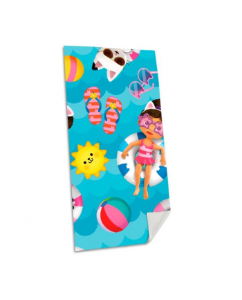 Ręcznik plażowy 70x140cm bawełna Koci Domek Gabi. Gabby's Dollhouse GD00003 Kids Euroswan