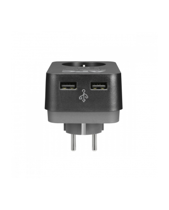 apc Gniazdo PME1WU2B-GR Essential SurgeArrest 1 Outlet 2 USB Ports Black 230V Germany