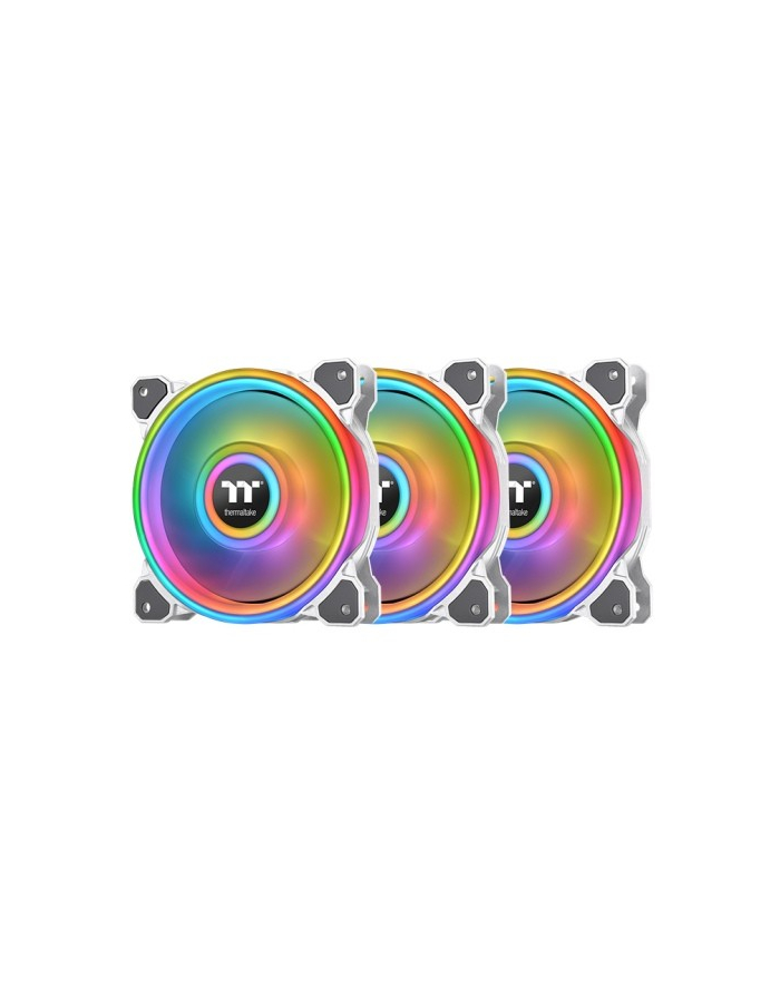 thermaltake Wentylator Riing Quad 14 RGB Radiator Fan Premium Edition 3pak Biały główny