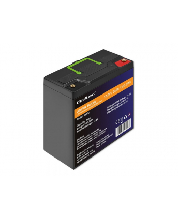 qoltec Akumulator LiFePO4 Litowo-Żelazowo-Fosforanowy | 12.8V | 24Ah |  307.2Wh | BMS nr 1