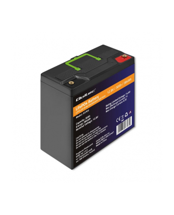 qoltec Akumulator LiFePO4 Litowo-Żelazowo-Fosforanowy | 12.8V | 30Ah |  384Wh | BMS