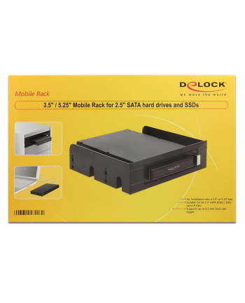 D-ELOCK 3.5inch / 5.25inch Mobile Rack for 2.5inch SATA hard drives and SSDs