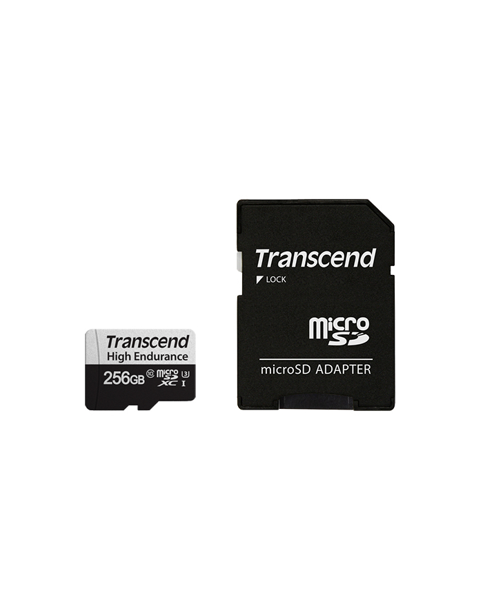 TRANSCEND USD350V 256GB microSD w/adapter U3 High Endurance główny