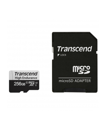 TRANSCEND USD350V 256GB microSD w/adapter U3 High Endurance